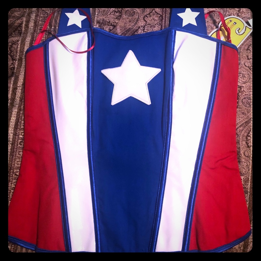 Captain America Corset NWT